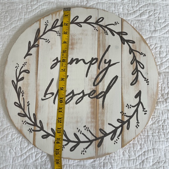 Simply Blessed Wooden Sign - Picture 2 of 3